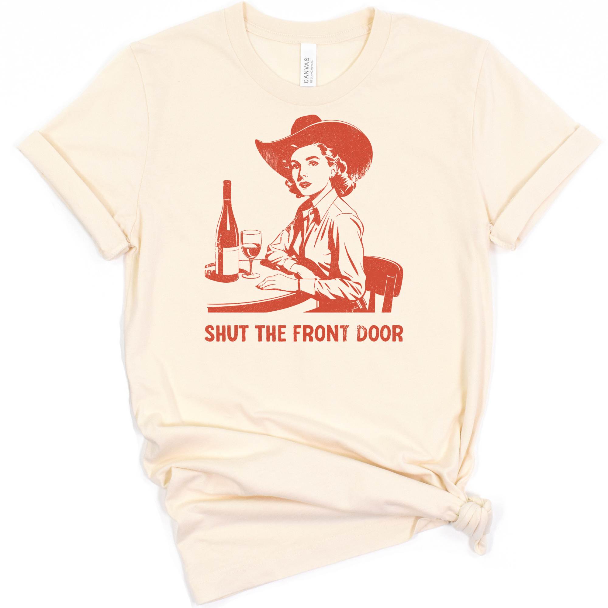 Shut the front door t-shirt