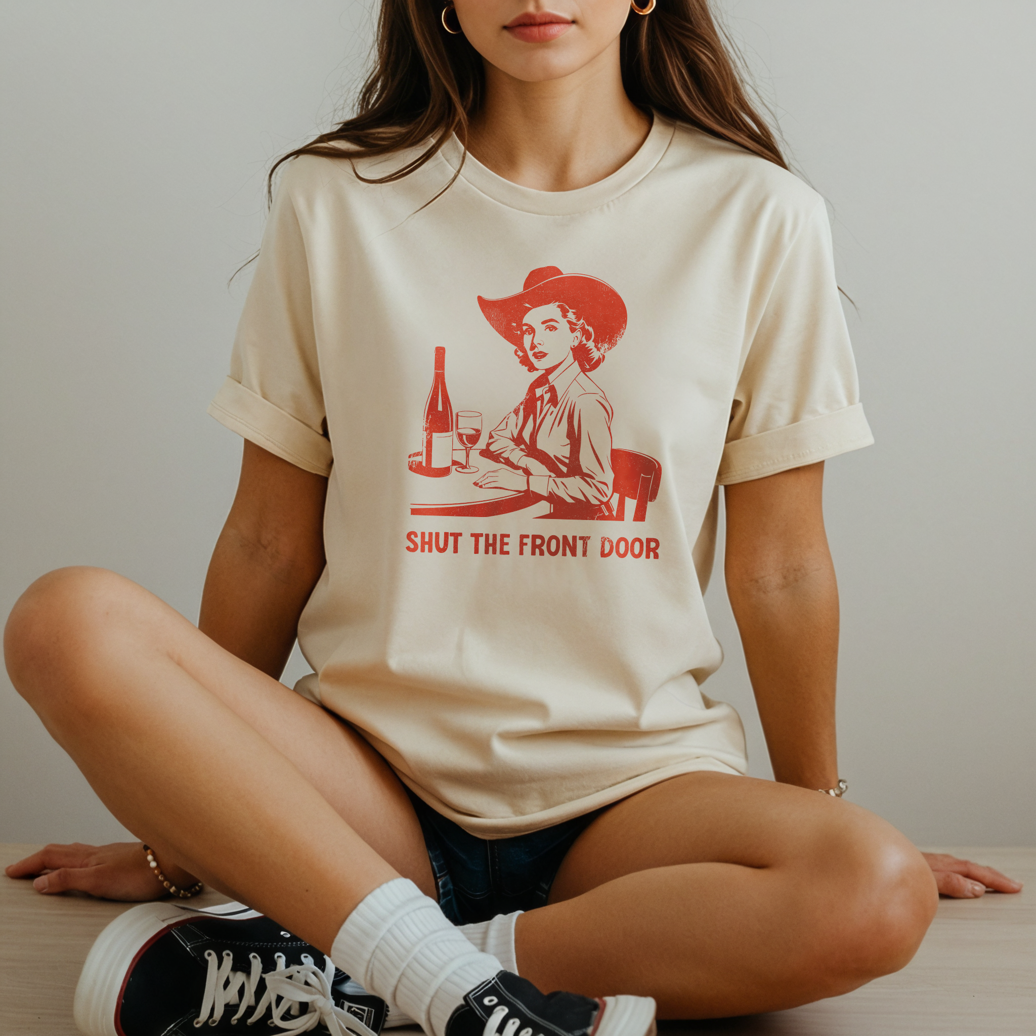 Shut the front door t-shirt