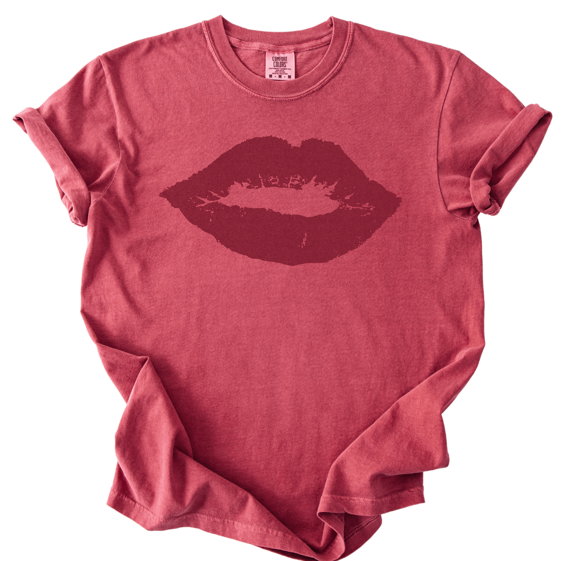 Hot lips garment-dyed heavyweight t-shirt