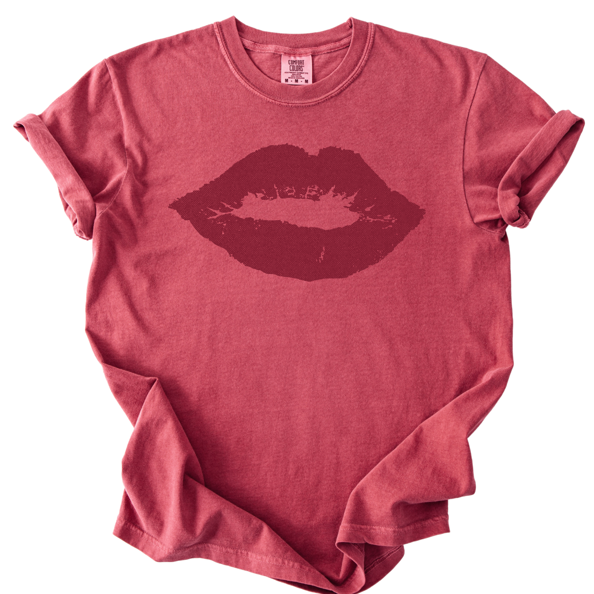 Hot lips garment-dyed heavyweight t-shirt
