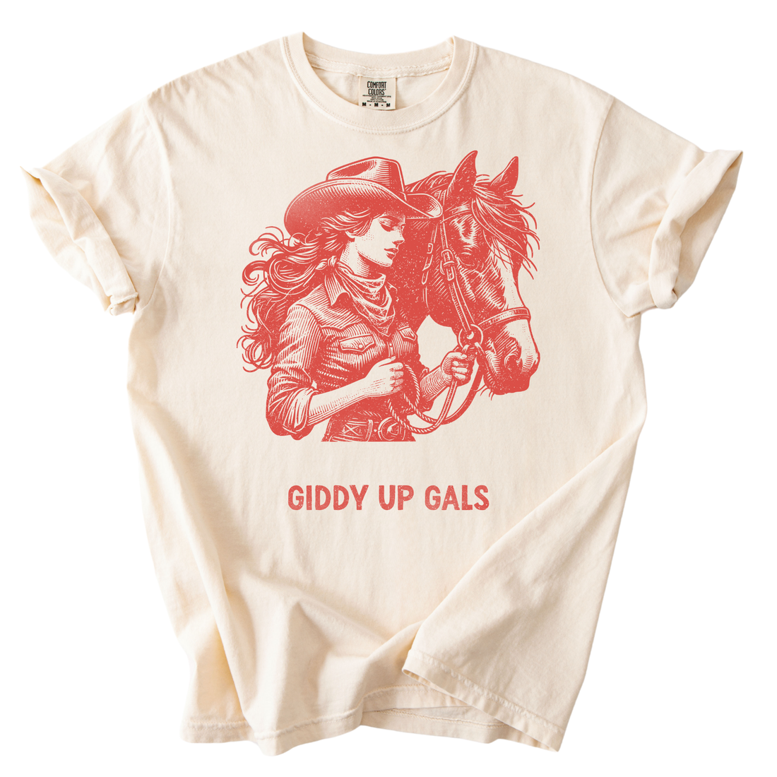 Giddy up gals  heavyweight t-shirt