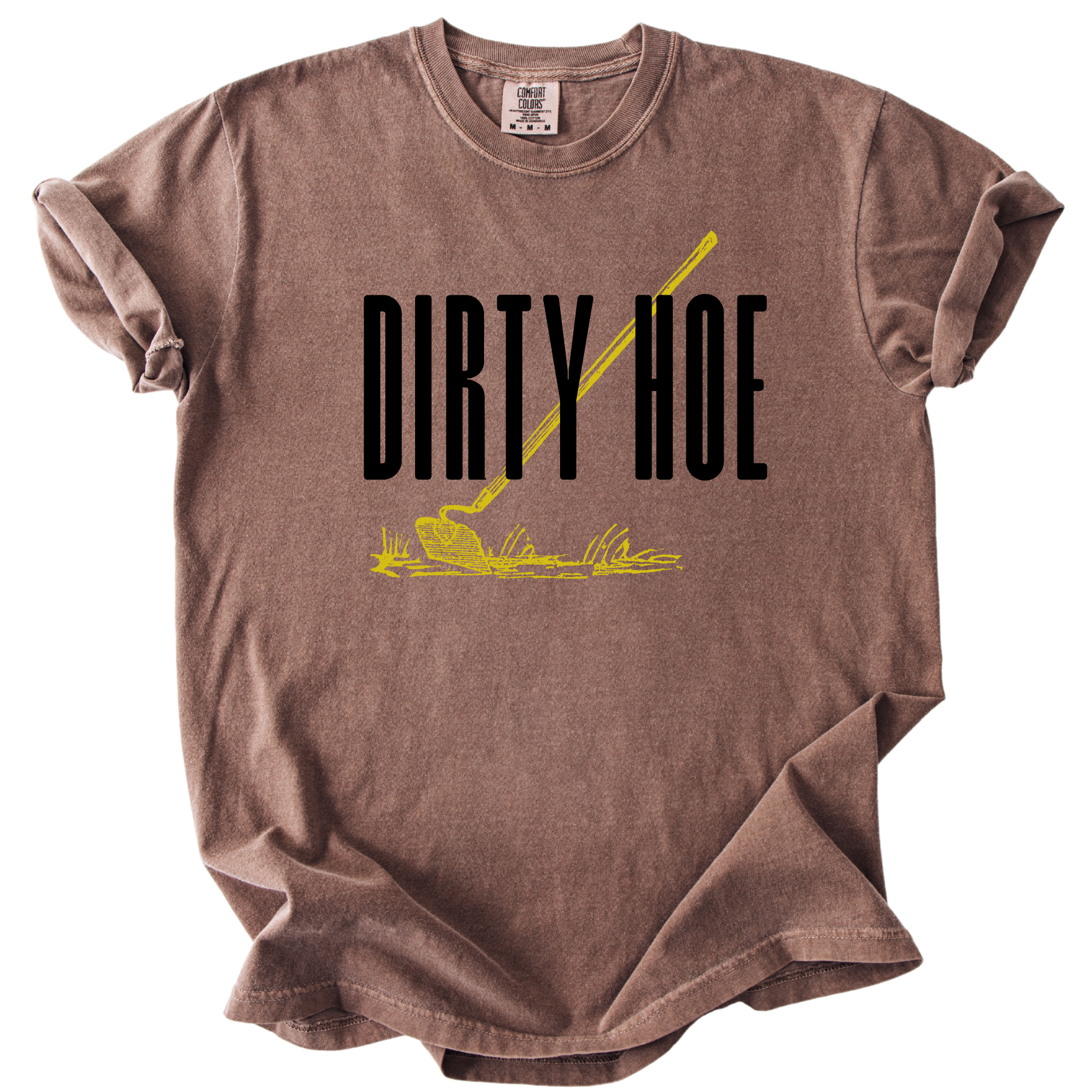 Dirty hoe garment-dyed heavyweight t-shirt