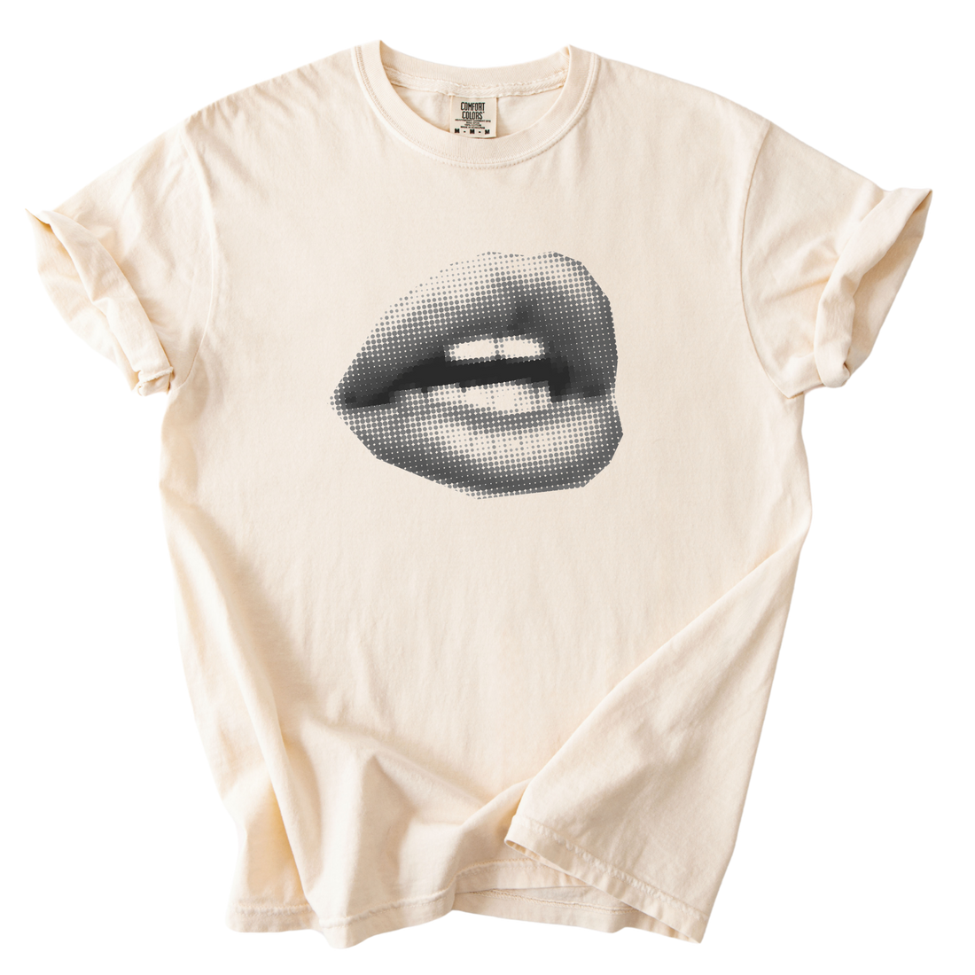 Lips garment-dyed heavyweight t-shirt