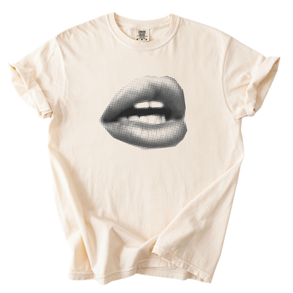 Lips garment-dyed heavyweight t-shirt