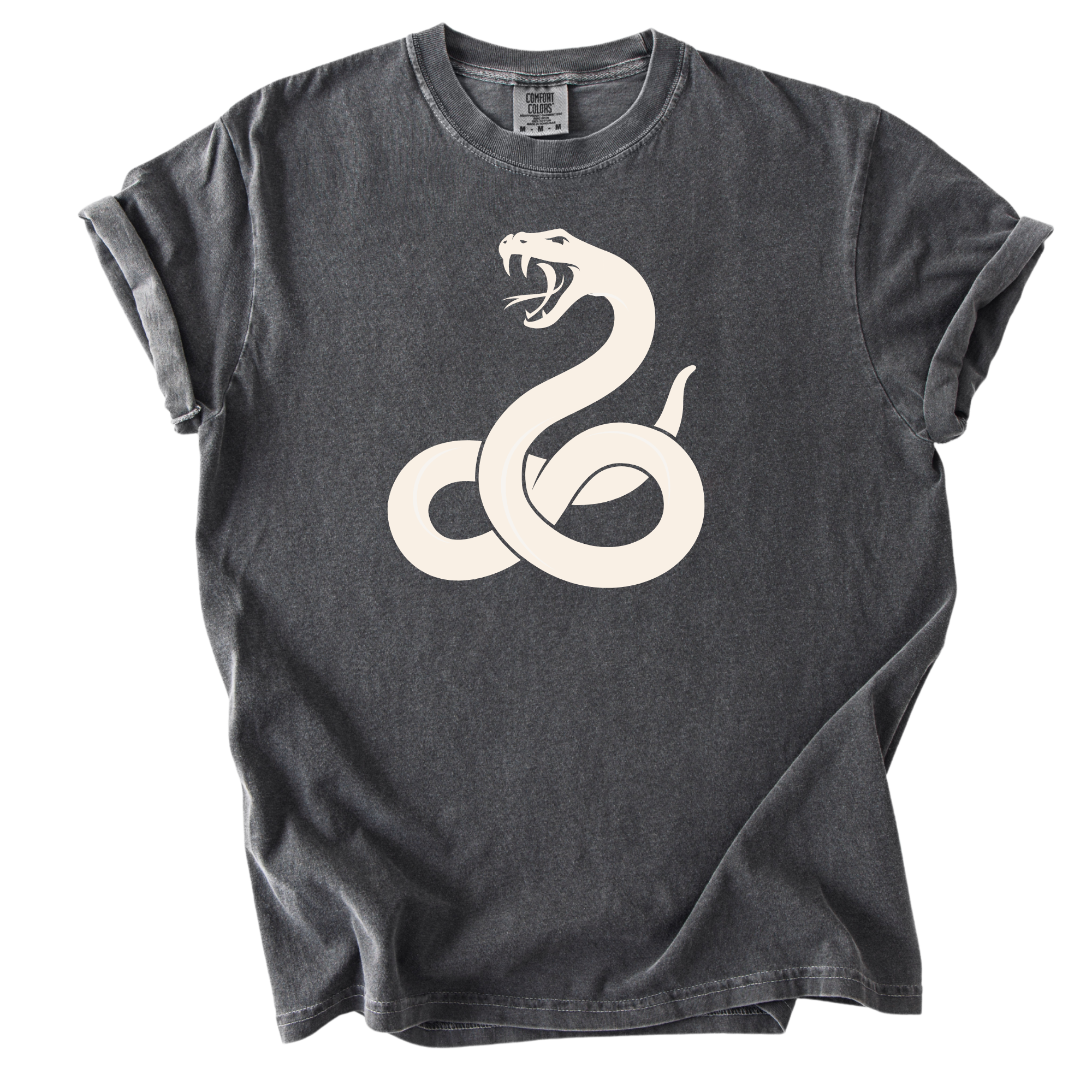 Snake garment-dyed heavyweight t-shirt