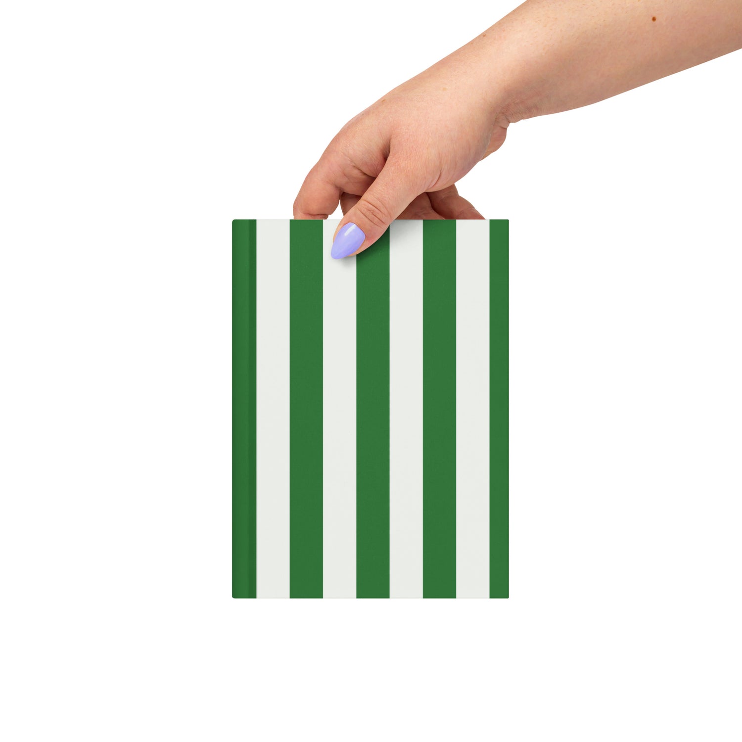 Green Parlour Stripe Hardcover Journal