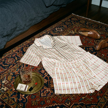 Satin Pajama Shorts, Matchstick